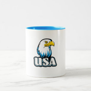 Tasse 2 Couleurs Aigle américain (édition bleue limitée)