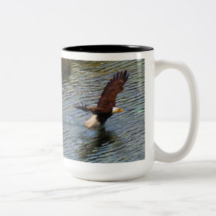 Tasse 2 Couleurs Aigle de chauve-souris chasseur Art de la faune