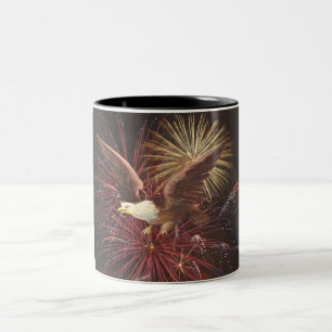 Tasse 2 Couleurs Aigle et feux d'artifice