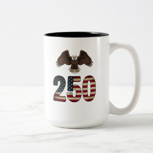 Tasse 2 Couleurs Aigle Patriotique 250 USA Semiquincentenaire