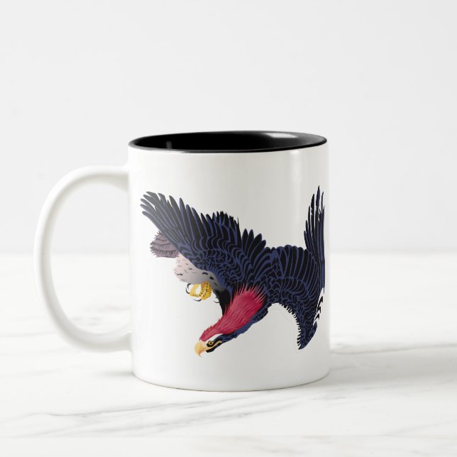 Tasse 2 Couleurs Aigle royal en vol (Gauche)