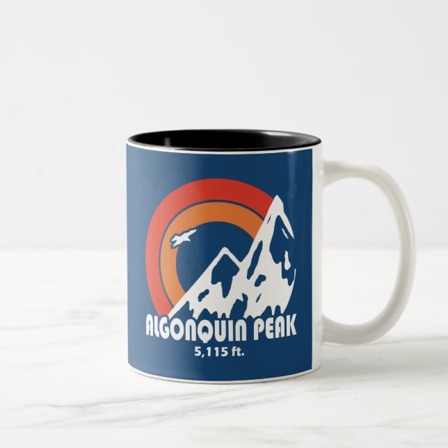 Tasse 2 Couleurs Aigle Sun du sommet Algonquin (Droit)