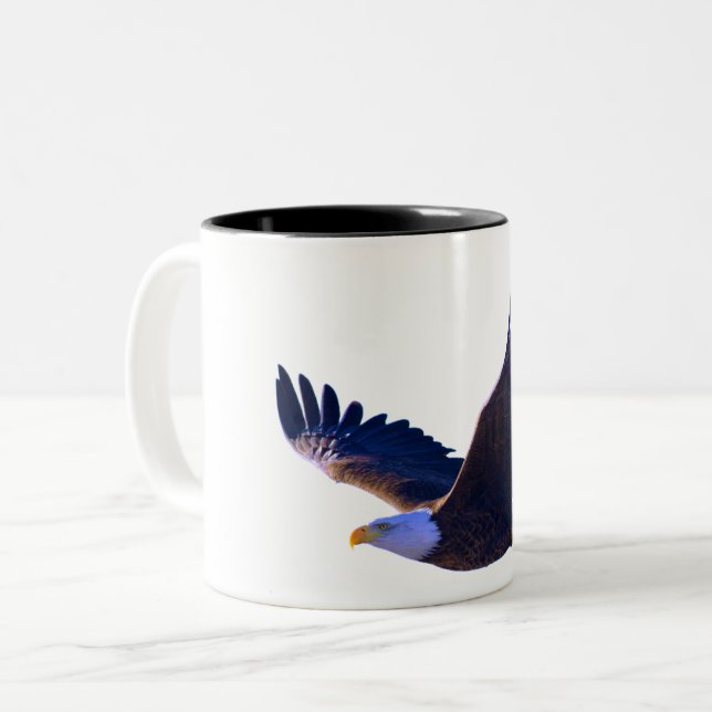 Tasse 2 Couleurs Aigle volant (Devant gauche)