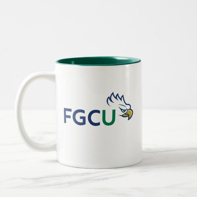 Tasse 2 Couleurs Aigles de l'Université Eagles de la côte du golfe  (Gauche)