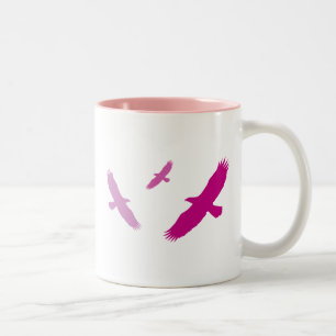 Tasse 2 Couleurs Aigles volants violets