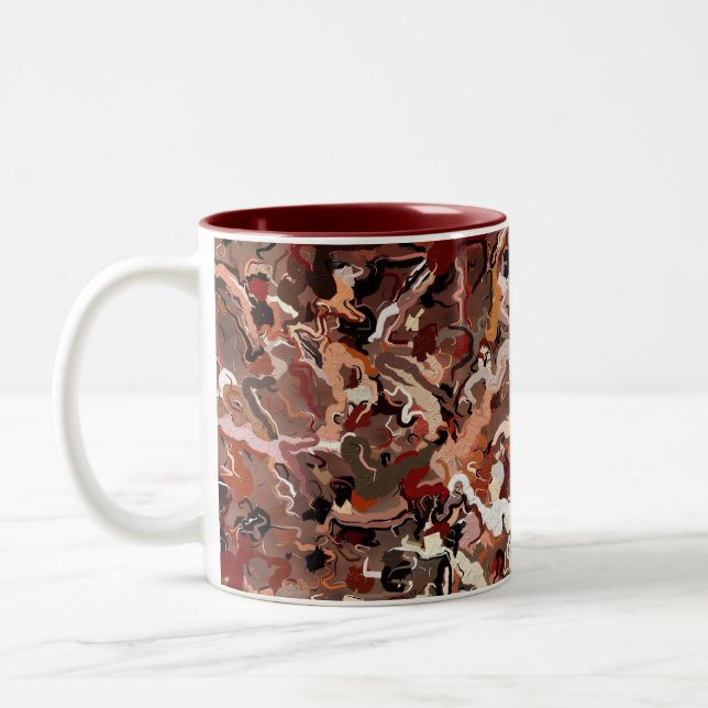 Tasse 2 Couleurs Aiguilles Abstraites (Gauche)