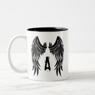 Tasse 2 Couleurs Aile Monogramme Tattoo Angel