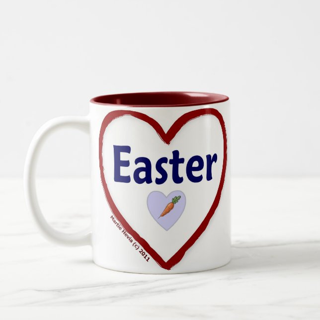 Tasse 2 Couleurs Aimer Pâques (Gauche)