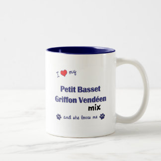 Tasse 2 Couleurs Aimez mon petit mélange de Vendeen de griffon de