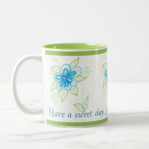 Tasse 2 Couleurs Ajouter Du Sucre Et Remuer
