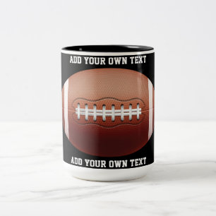 Tasse 2 Couleurs Ajouter du texte sur l'oreiller de football