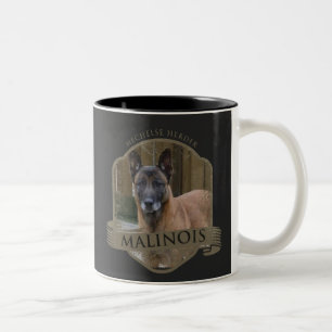 Tasse 2 Couleurs Ajoutez votre photo Malinois - le berger belge -