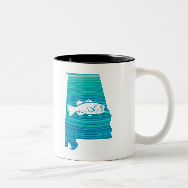 Tasse 2 Couleurs Alabama Wave Fishing (Droit)