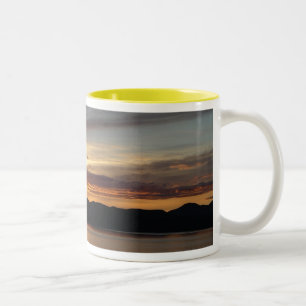 Tasse 2 Couleurs Alaskan Sunset II Belle photographie de l'Alaska