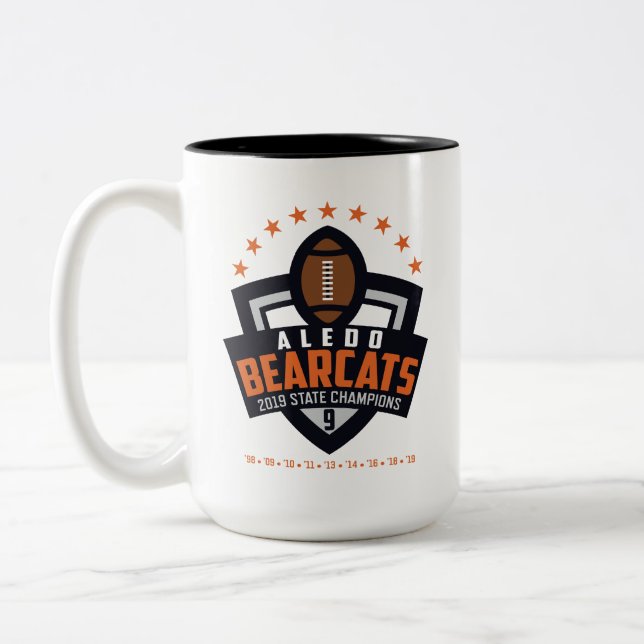 Tasse 2 Couleurs Aledo Bearcat 2019 Champions_2 - 15oz.Mug (Gauche)