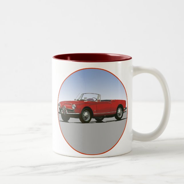 Tasse 2 Couleurs Alfa Romeo 1600 Giulla Spider (Droit)