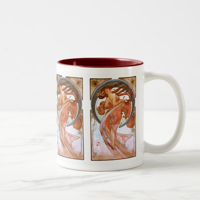 Tasse 2 Couleurs Alfons Mucha : Danse (Droit)