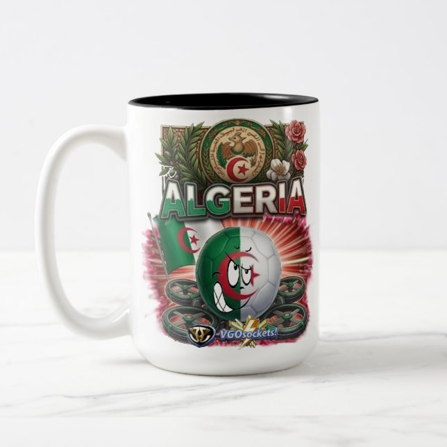 Tasse 2 Couleurs Algeria-GBall-002 (Gauche)