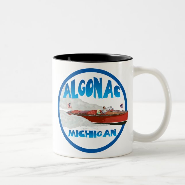 Tasse 2 Couleurs Algonac Michigan (Droit)