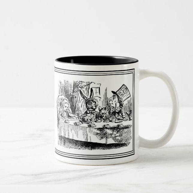 Tasse 2 Couleurs Alice au pays des merveilles John Tenniel Illustra (Droit)