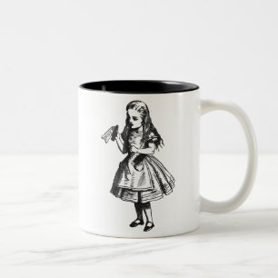 Tasse 2 Couleurs Alice avec la "boisson je" bouteille