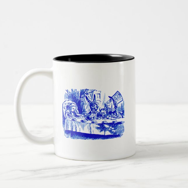 Tasse 2 Couleurs Alice en bleu (Gauche)
