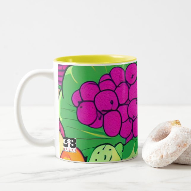 Tasse 2 Couleurs Alimentation en tant que médecine (Avec donut)