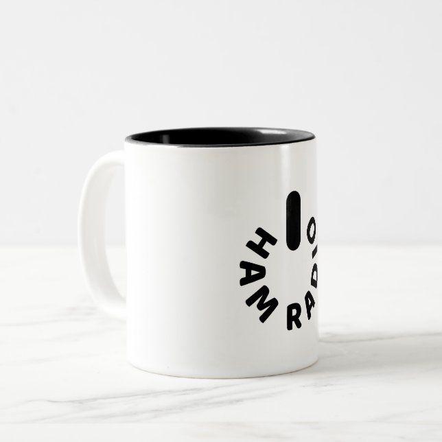 Tasse 2 Couleurs Alimenté par HAM Radio (Devant gauche)