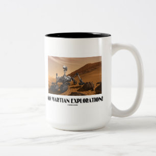 Tasse 2 Couleurs Allez Exploration Martian ! (Curiosité de Mars Rov