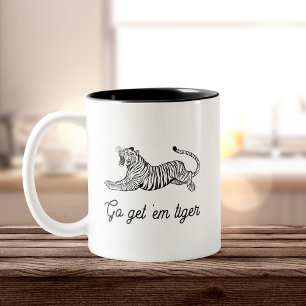 Tasse 2 Couleurs Allez Les Obtenir Tiger Cool Minimaliste Typograph