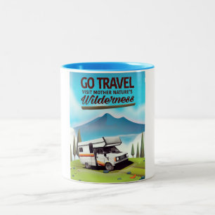 Tasse 2 Couleurs Allez Voyager, Visitez la nature sauvage de mère e