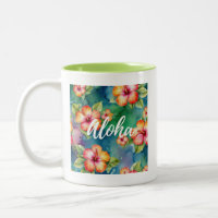 Aloha beau motif de fleur d'hibiscus Hawaï