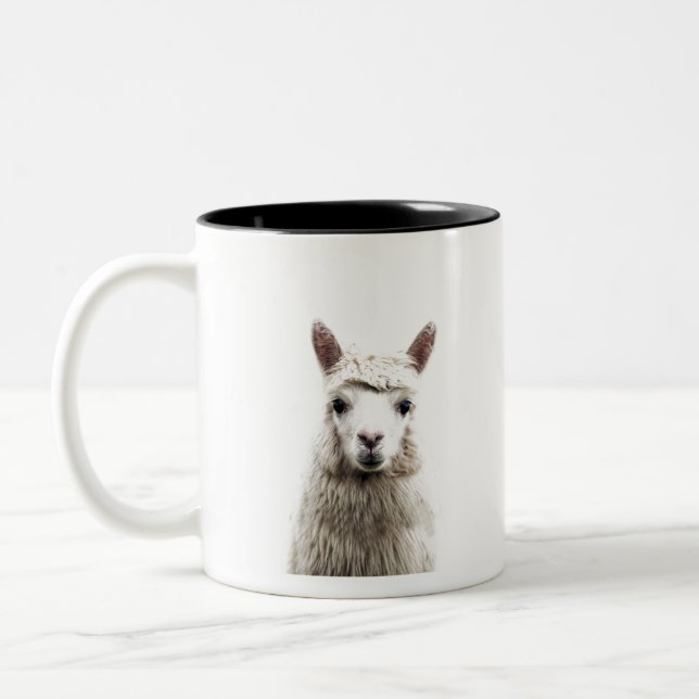 Tasse 2 Couleurs Alpaca blanc (Gauche)