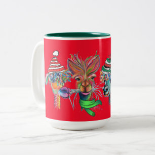 Tasse 2 Couleurs alpacas ironique