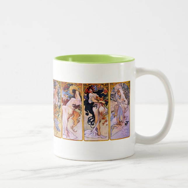 Tasse 2 Couleurs Alphonse Mucha (Droit)