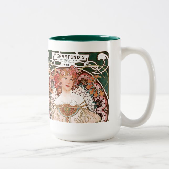 Tasse 2 Couleurs Alphonse Mucha (Droit)