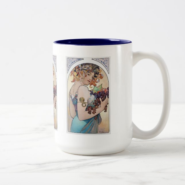 Tasse 2 Couleurs Alphonse Mucha (Droit)