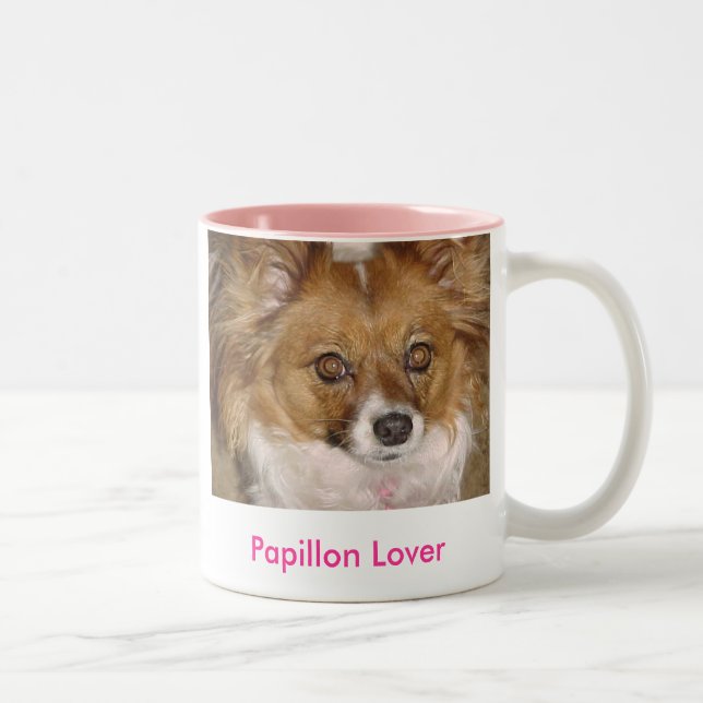 Tasse 2 Couleurs Amant de Papillon - customisé (Droit)