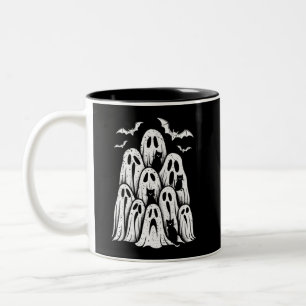 Tasse 2 Couleurs Amateur de chats fantômes d'Halloween Saison effra