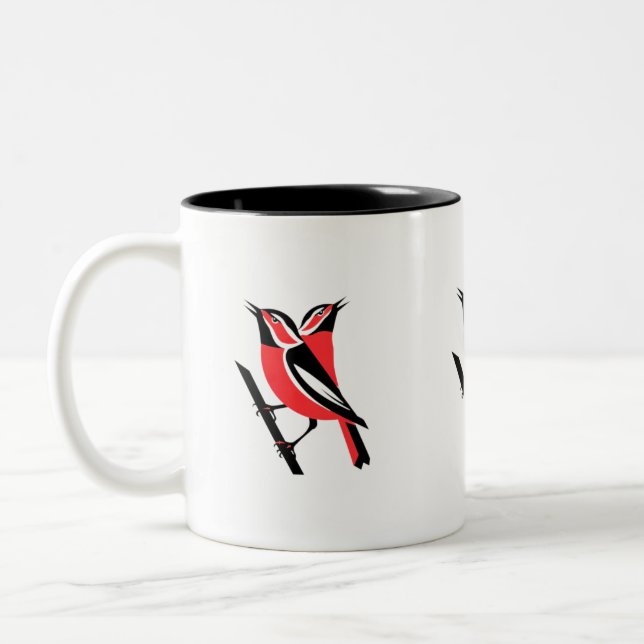 Tasse 2 Couleurs Amateurs d'oiseaux (Gauche)