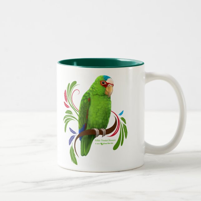 Tasse 2 Couleurs Amazone affrontée blanche (Droit)