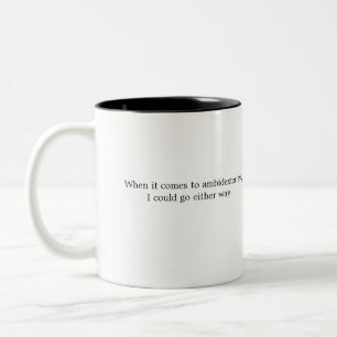 Tasse 2 Couleurs Ambidextrie Spirituelle Dans Les Deux Sens