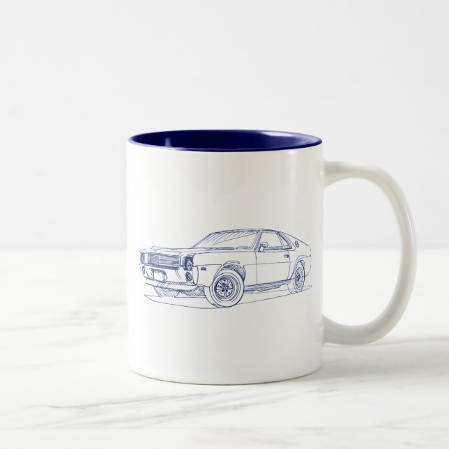 TASSE 2 COULEURS AMC AMX 390 1969 (Droit)