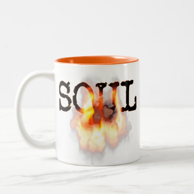 Tasse 2 Couleurs ÂME brûlante sur le feu (Gauche)