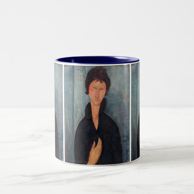 Tasse 2 Couleurs Amedeo Modigliani - Femme aux yeux bleus (Centre)