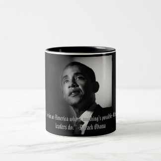 Tasse 2 Couleurs Américains de Barack Obama les "… croient toujours
