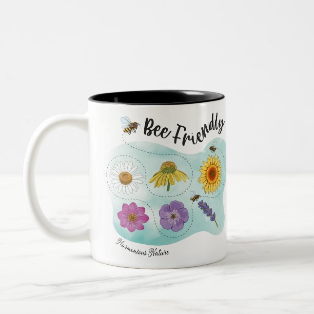 Tasse 2 Couleurs Amis des abeilles - Nature harmonieuse (Gauche)