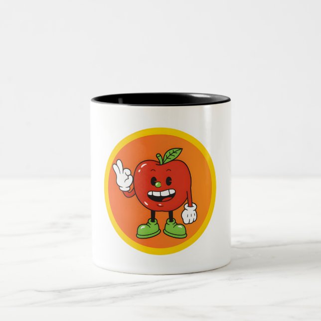 Tasse 2 Couleurs Amis des Fruits (Centre)