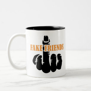 Tasse 2 Couleurs Amis du doigt moyen