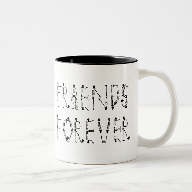 Tasse 2 Couleurs Amis pour toujours (Droit)